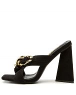 Dreamy-1 Gold Chain Dress High Heel Black