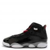 Black/Fire Red-White-Metallic Silver