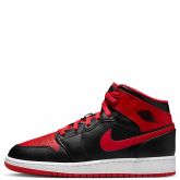 Black/Fire Red-White