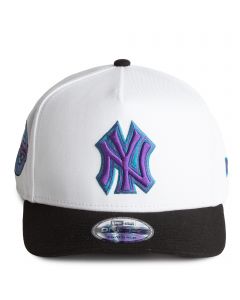 MLB New York Yankees 9FIFTY A-Frame Snapback   White/Grape
