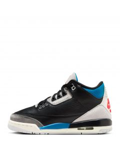 Grade-School Air Jordan 3 Retro "Rare Air Black/Chile Red-Neutral Grey