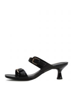 Candice Double Strap Heel  Black