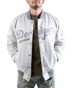 black and white starter jacket