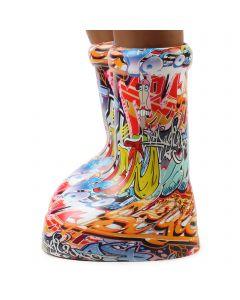 Foxy-Print Trendy Boot Multi Color