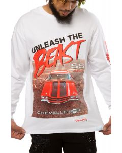 Beast Long Sleeve Tee White