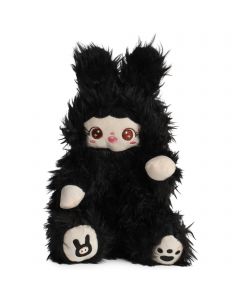 Doll Fuzzy Slippers  Black