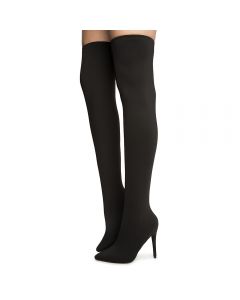 Dedicate-57M Thigh High Boots BLACK