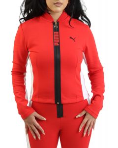 Slim Short Tracket Jacket Red