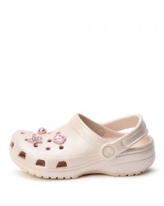 Grade-School Shimmer Gemstone Classic Clog  Pink Quartz