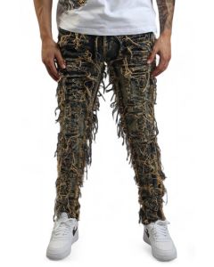 Super Shredder Jean Mid Blue