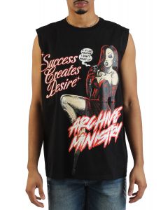 Success and Desire Cutoff T-shirt   Black