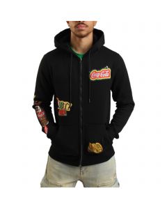 Coke Tasty Zip-Up Hoodie  Black