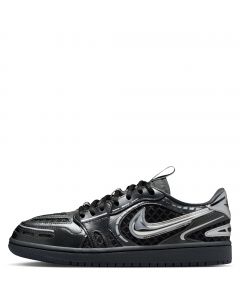 Air Jordan 1 Low Method of Make Black/Metallic Silver-White-Anthracite