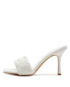 Leasa-01 High Heel Sandals White