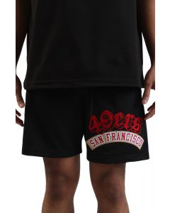 NFL San Francisco 49ers Mesh Shorts  Black