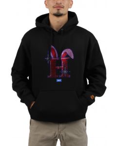 Iced Out Pullover Hoodie Black