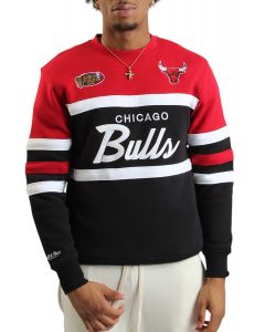 NBA Chicago Bulls Head Coach Crewneck Black/Red
