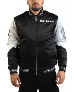 NFL Las Vegas Raiders Throw It Back Jacket  Black