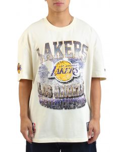 NBA Los Angeles Lakers Staple T-Shirt  Egg Shell