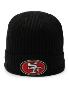 San Francisco 49ers Script Beanie  Black