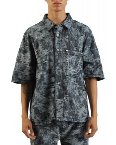 Super T Oversize Jacquard Shirt Alley Loop Light Wash