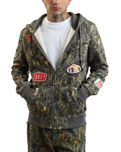 TRUE RELIGION Vintage Buddha Zip Hoodie 108791-2375 - Shiekh