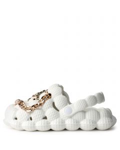 Bubble Charm Sandal  White