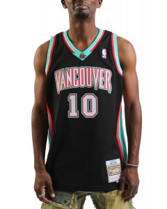NBA Vancouver Grizzlies Mike Bibby Swingman Jersey  Black