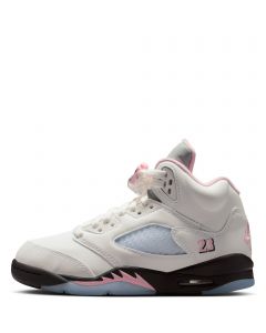 Grade-School Air Jordan 5 Retro 'Medium Soft Pink' White/Med Soft Pink-Black