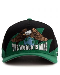 The World Is Mine Wool Trucker Hat Black/Green