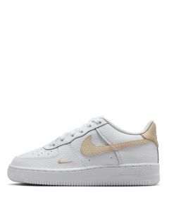 Grade-School Nike Air Force 1 White/Rattan
