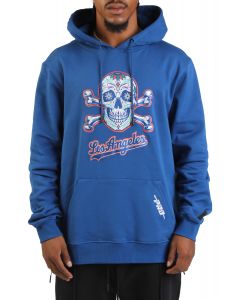 MLB Los Angeles Dodgers Sugar Skull Hoodie  Dodger Blue