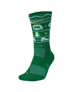 Nike Elite Christmas Crew Socks Clover/White/Club Gold