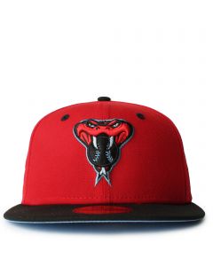 Shop New Era 59Fifty Atlanta Braves Two Tone Fitted Hat 70703509 red