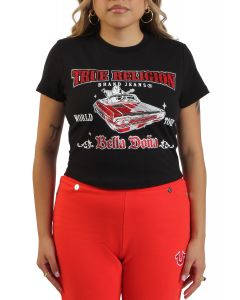 True Religion X Bella Dona Crystal Lowrider Baby T-Shirt Black