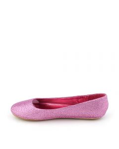 Soda Afar IIS Girls Youth Pink Glitter Slip on Ballet Flats Shoes