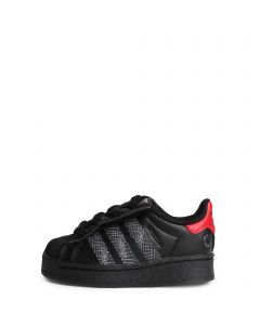 Toddler Superstar LED Lights Comfort Closure Elastic Lace Core Black / Core Black / Red