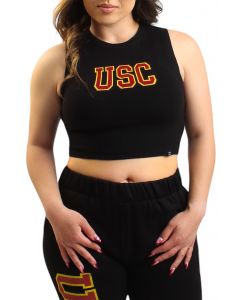 USC Knit Top  Black
