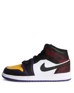 Grade-School Air Jordan 1 Mid SE BG True Red/Black-White-Court Purple