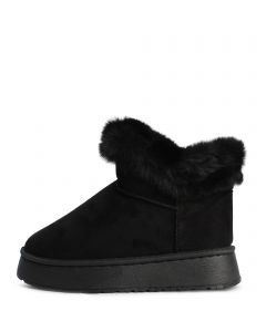 RBM-Fur Ankle Bootie Black