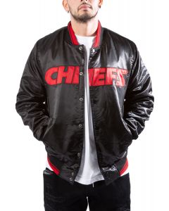 black and white starter jacket