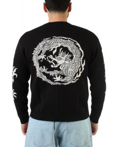 Twin Dragon Cardigan Black/White