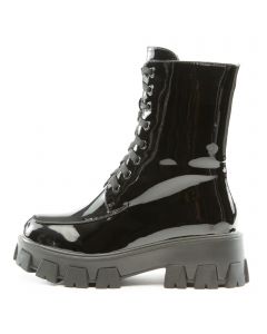 Excision Lace Up Pat Bootie Black