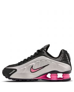 Grade-School Shox R4 Black/Metallic Silver-Pinksicle