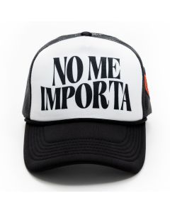 No Me Importa Trucker Hat  Black