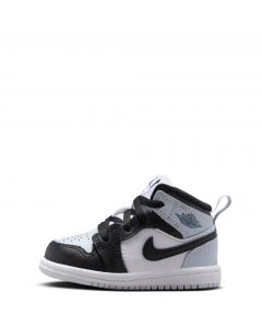 Toddler Jordan 1 Mid Black/Black-Aura-Squadron Blue