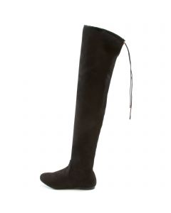 Vickie-41TH Over The Knee Boot Black Suede