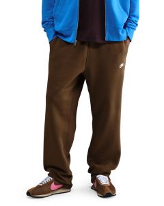  Club Open-Hem Fleece Pants Mosswood Brown/Mosswood Brown/White