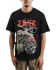 TRUE RELIGION Tiger Heart T-Shirt 109341C-BLK - Shiekh