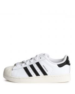 Pre-School Superstar II With Rhinestones White / Black